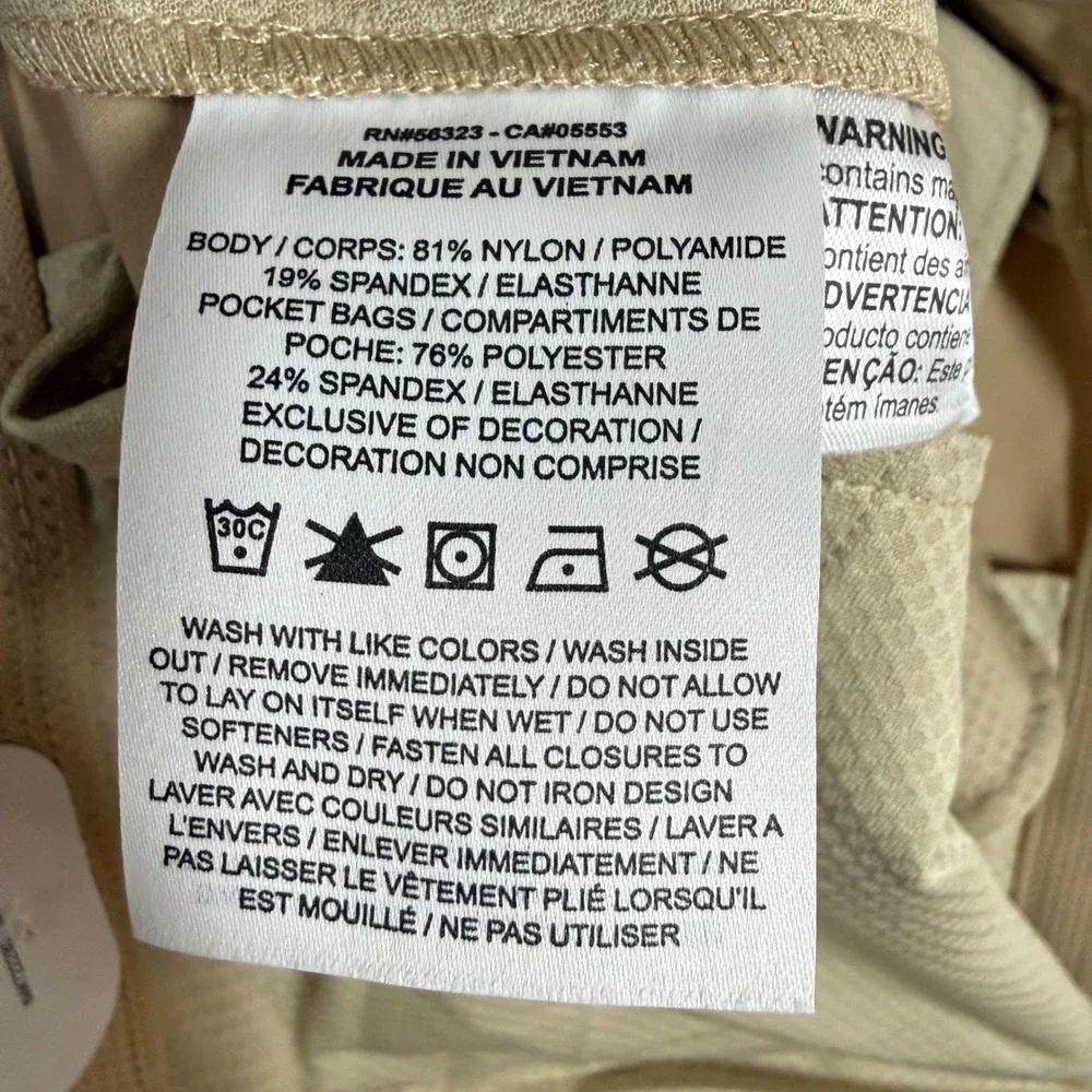 Jordan Golf Repel Cargo Pants Mens 34x30 Khaki Tan Loose Fit NWT